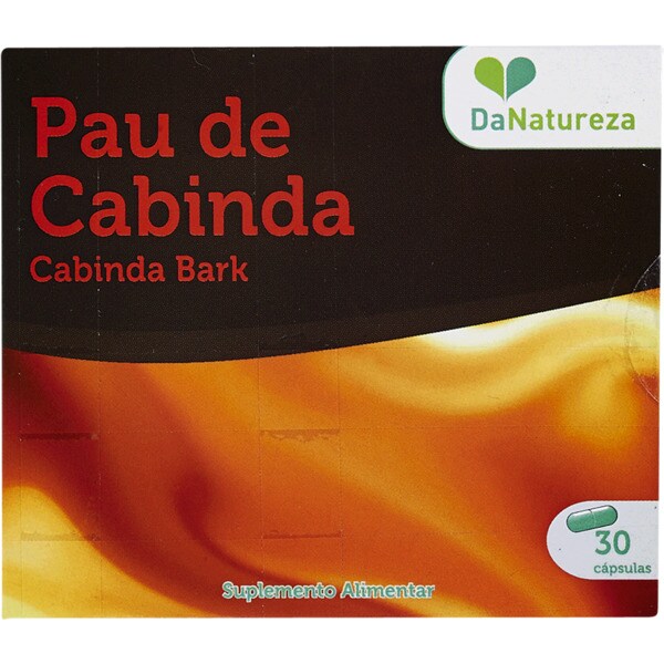 Da Natureza Pau de Cabinda embalagem 30 cápsulas