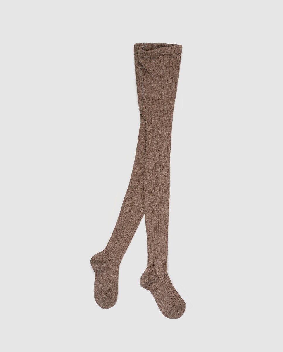 Collants basiques côtelés