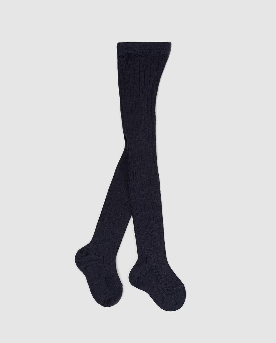 Collants basiques côtelés