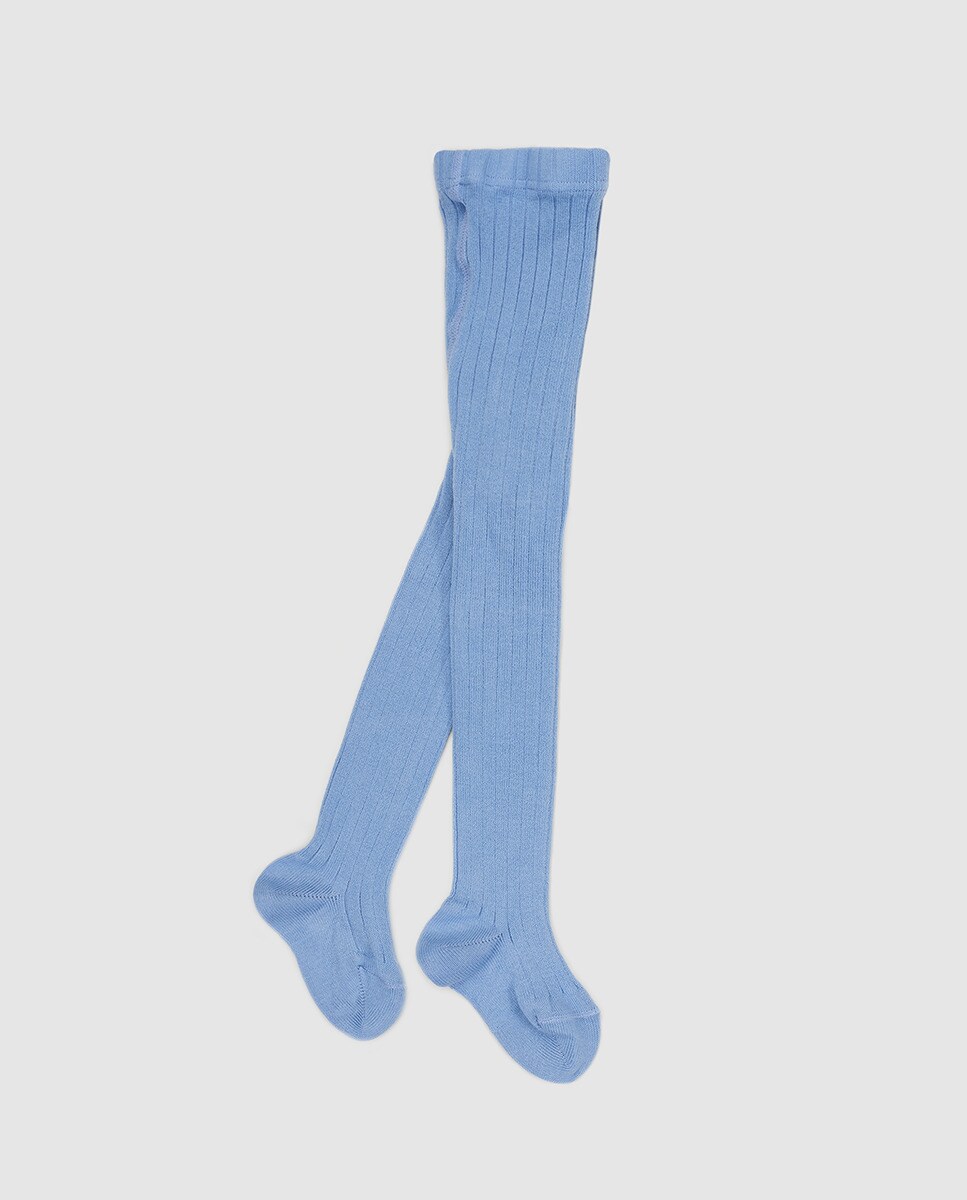 Collants basiques côtelés