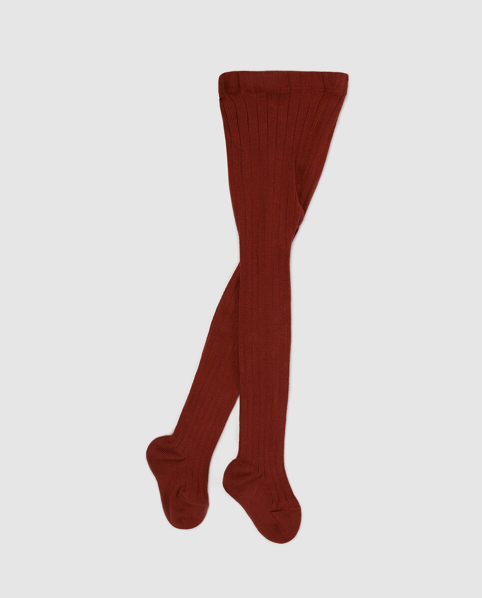 Collants basiques côtelés