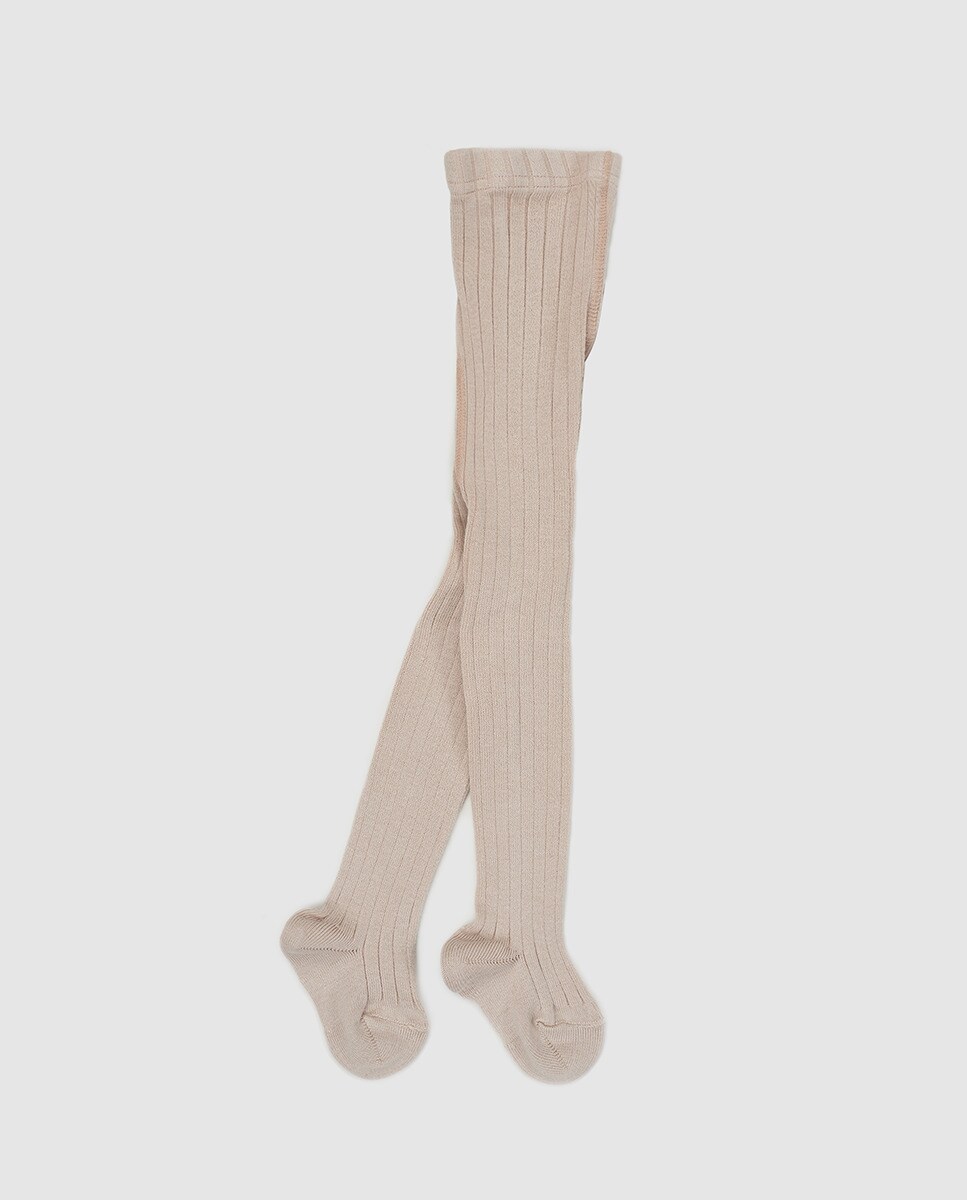 Collants basiques côtelés