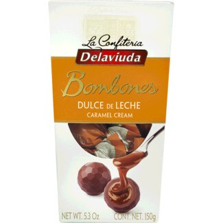 Delaviuda Bombons de Chocolate com Recheio de Doce de Leite embalagem 150 g