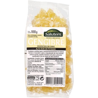 Gengibre Desidratado em Cubos embalagem 100 g - Salutem