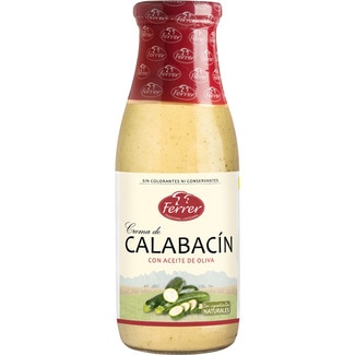 crema de calabacín con aceite de oliva botella 485 ml - Ferrer