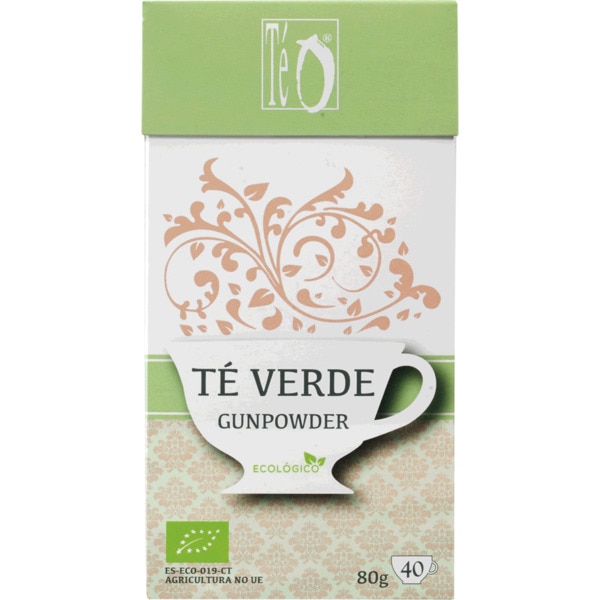 Chá Verde Gunpowder Biológico embalagem 80 g