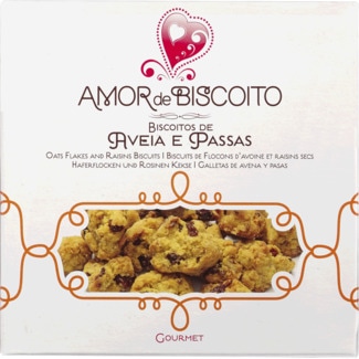 Biscoitos de Aveia e Passas embalagem 200 g - Amor De Biscoito