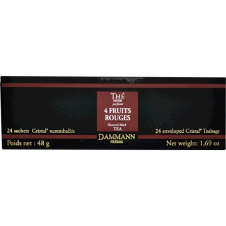 Chá Preto 4 Fruits Rouges embalagem 24 unidades - Dammann Fréres