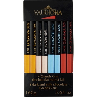 Valrhona Chocolate Preto e de Leite Grands Crus 160 g - Valhrona