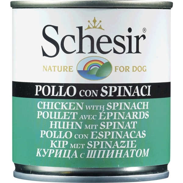 Alimento Húmida para Cão com Frango e Espinafres embalagem 285 g