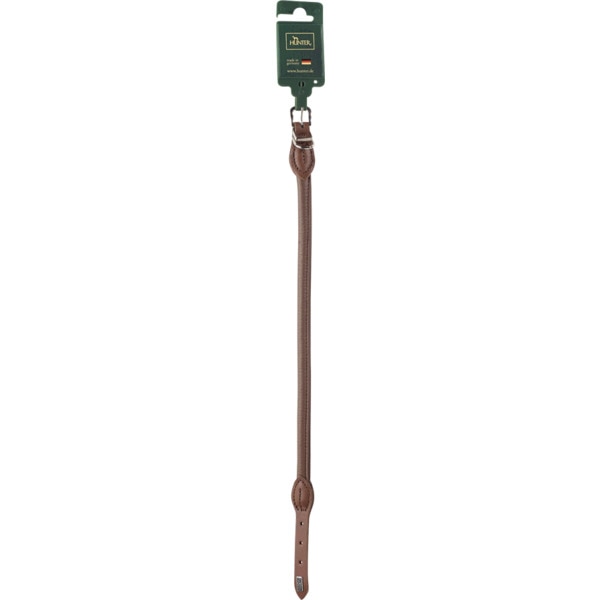 Coleira para Cão Round & Soft em Pele Castanha 45/8 embalagem 1 unidade