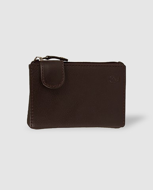 Cartera de piel marrón con llavero · El Potro · El Corte Inglés