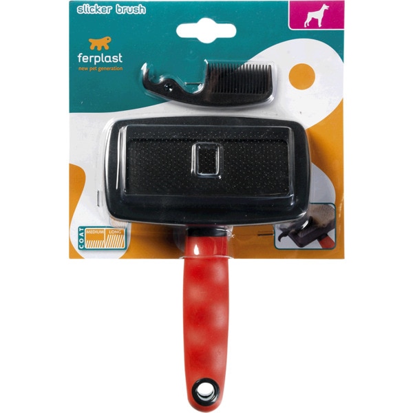 Escova para Cão Slicker Brush com Pêlo Médio e Comprido embalagem 1 unidade