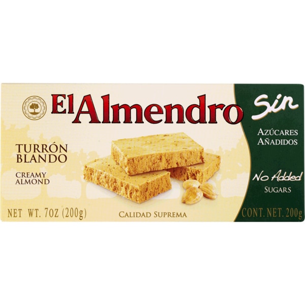 Torrão de Creme de Amêndoa sem Açúcar embalagem 200 g