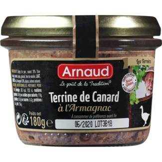 Paté Terrina de Pato frasco 180 g - Arnaud
