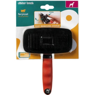 Cardadeira Slicker Brush para Cão com Pêlo Médio e Comprido embalagem 1 unidade - Ferplast