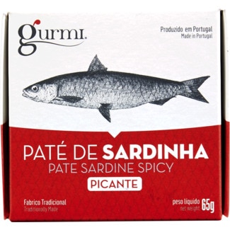 Paté de Sardinha Picante embalagem 65 g - Gurmi