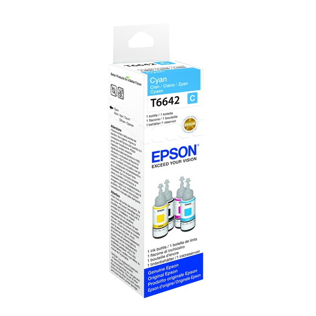 Imagen 0 de Botella de tinta original EPSON serie 664 Cyan 70 ml (C13T664240)