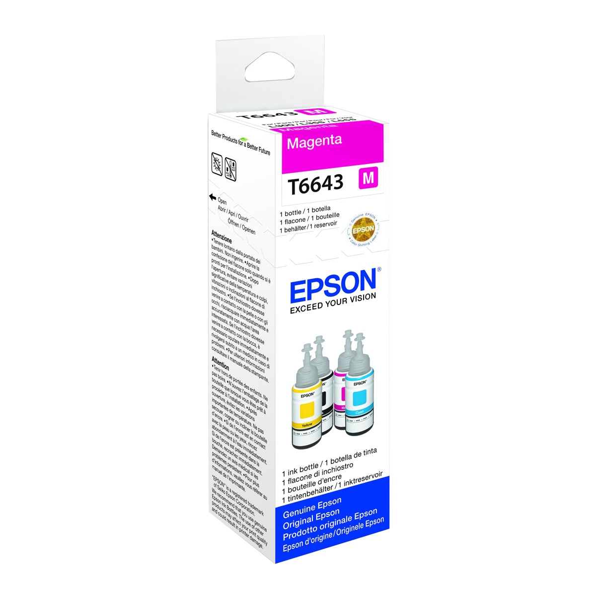 Botella de tinta original EPSON serie 664 Magenta 70 ml (C13T664340) 1