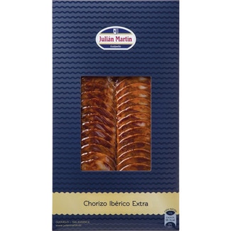 chorizo ibérico extra en lonchas envase 100 g - Julian Martin