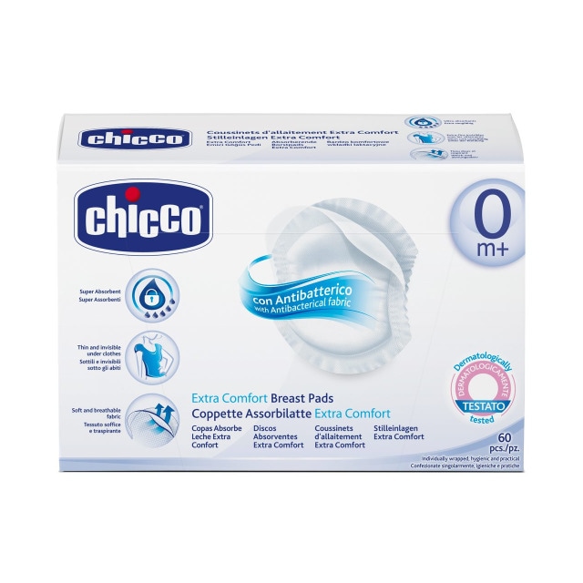 Pack Poupança Chicco 60 unid. Discos Absorventes com Bactericida branco Branco-2