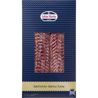 salchichón ibérico extra en lonchas envase 100 g - Julian Martin