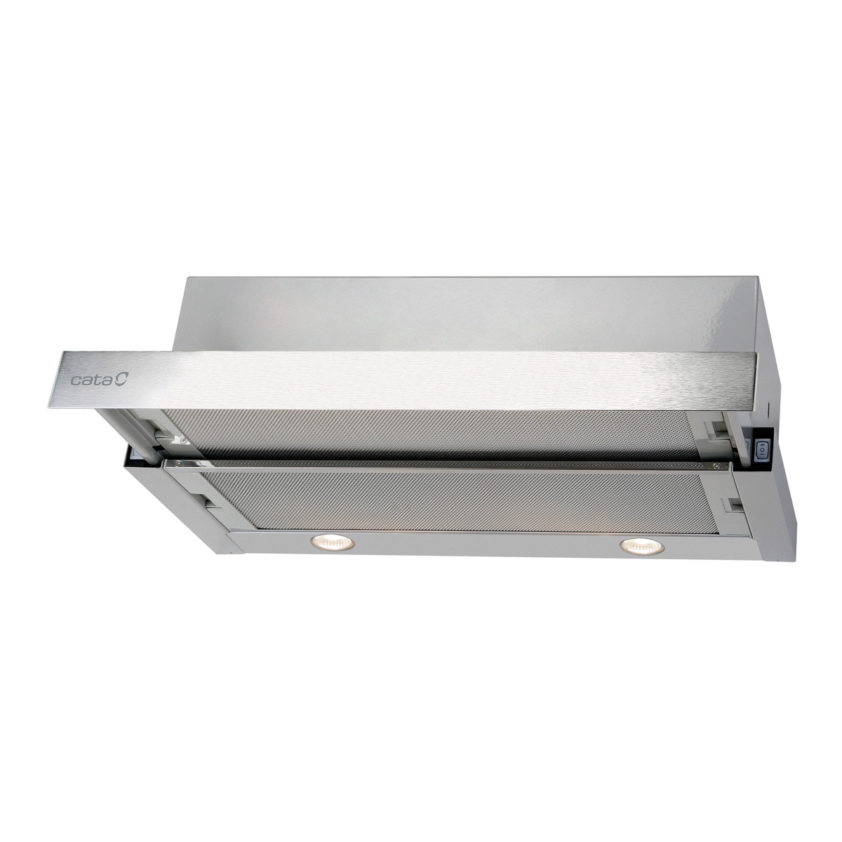 Exaustor Telescópico Encastrável Cata TF2003DURALUM60 de 2 Velocidades e de 60 cm - Inox Inox anti marcas-1