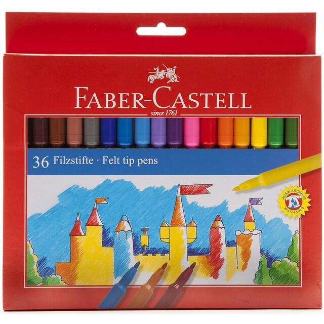 Imagen 0 de Estuche 36 Rotuladores Escolares Faber-Castell