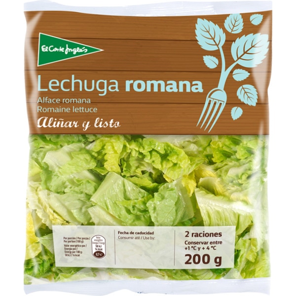 ensalada lechuga romana bolsa 200 g