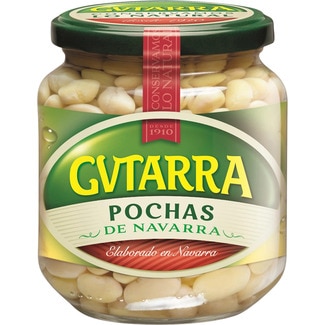 pochas de Navarra al natural frasco 400 g neto escurrido - Gvtarra