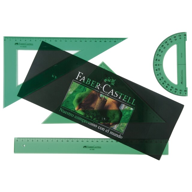 Imagen 0 de Juego de reglas escolares con horario Faber-Castell