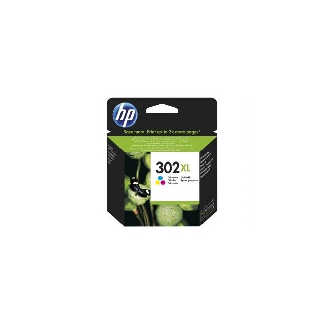 Imagem 0 de Tinteiro HP Original  F6U67AE 302 XL Tricolor, Alto Rendimento, Instant Ink