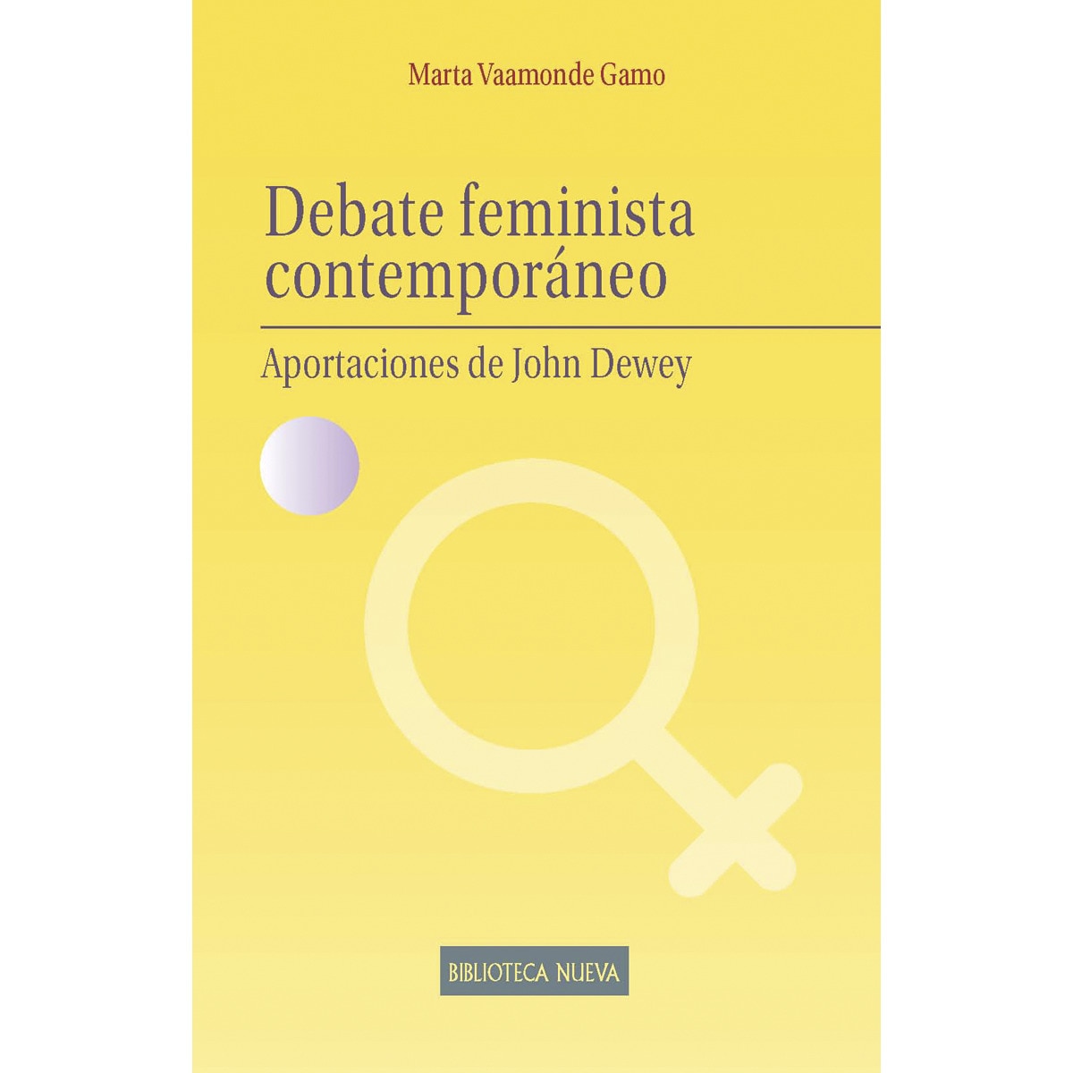 Debate feminista contemporáneo: Aportaciones de john dewey(Tapa blanda) 1