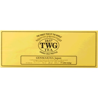 Chá Verde Genmaicha Japonês com Arroz Torrado e Tufado embalagem 2,5 g - Twg Tea