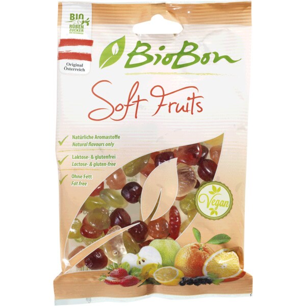 BioBon Gomas de Fruta Biológicas embalagem 100 g