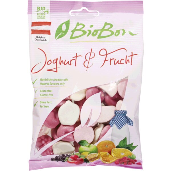 BioBon Gomas de Iogurte e Fruta Biológicas embalagem 100 g