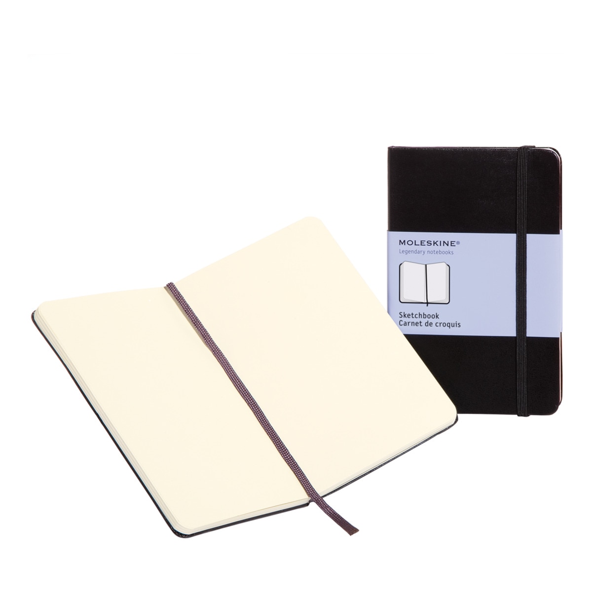Bloco de esboços grande preto Moleskine 1