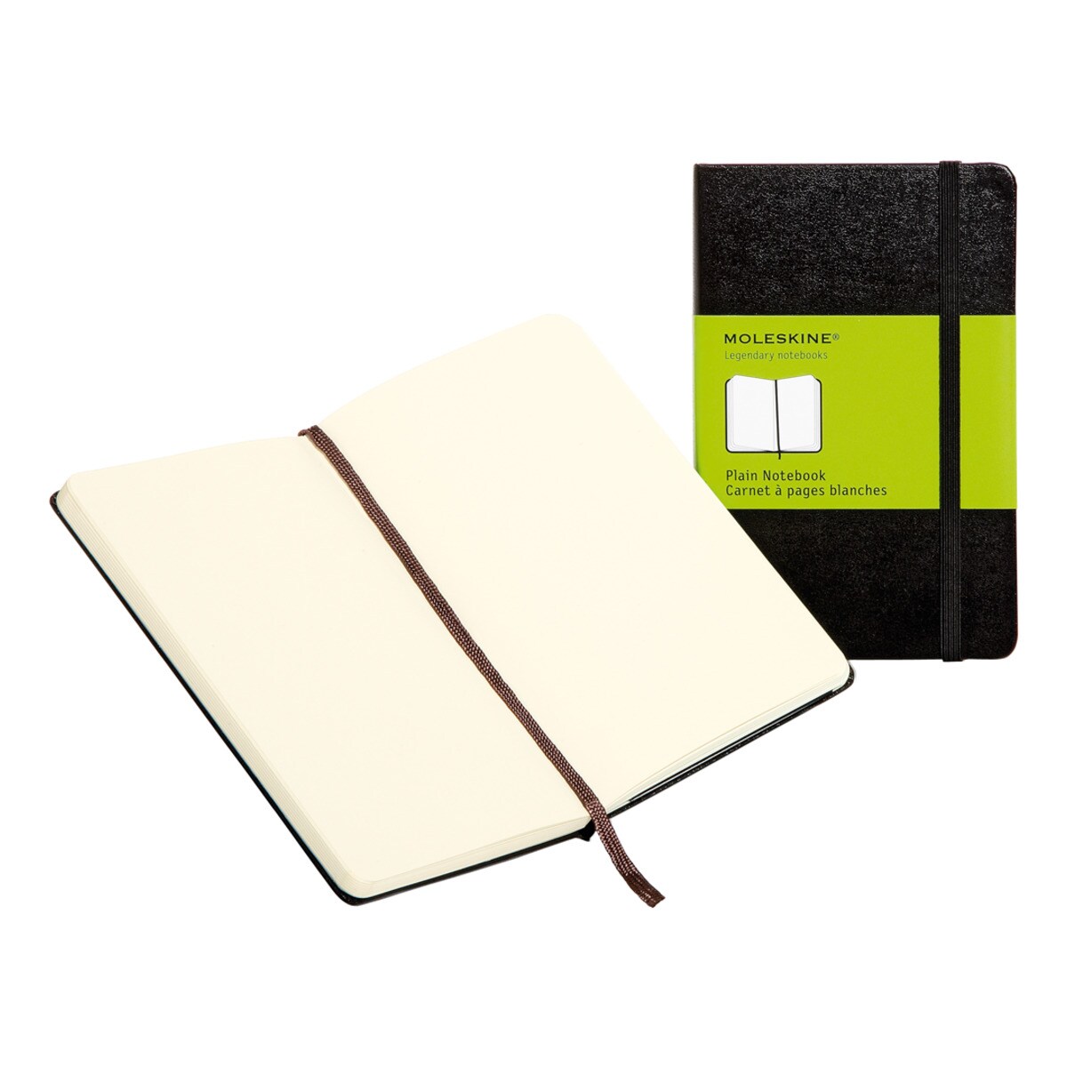 Diário com páginas em branco pocket preto Moleskine 1