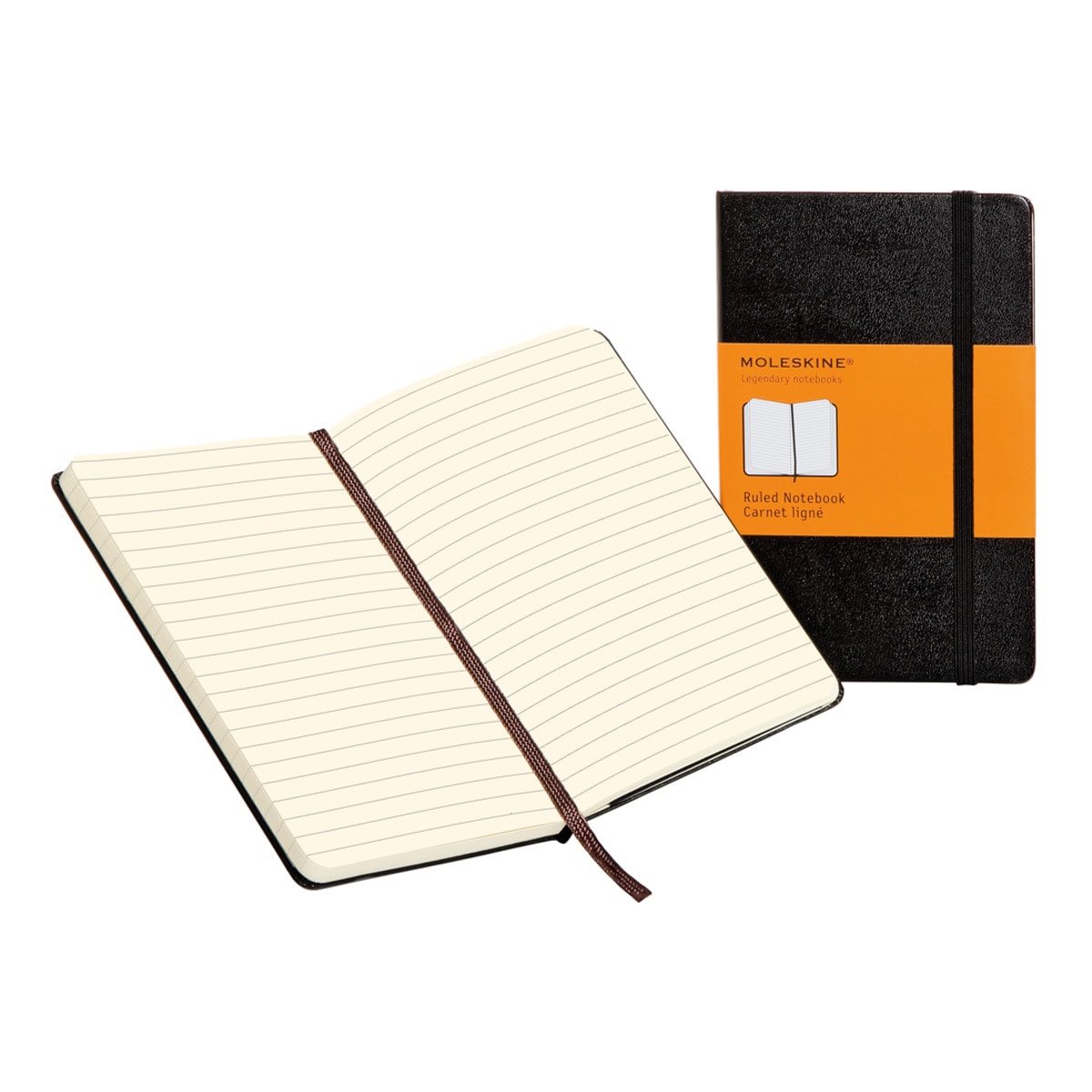 Diario a rayas grande negro Moleskine 1