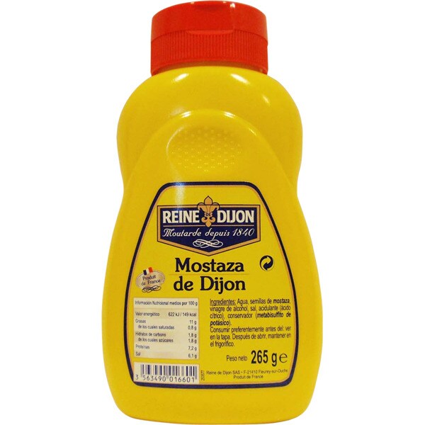 mostaza de Dijon envase 265 g