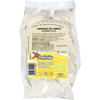 Farinha de Arroz Integral Crua Biológica embalagem 500 g - Próvida