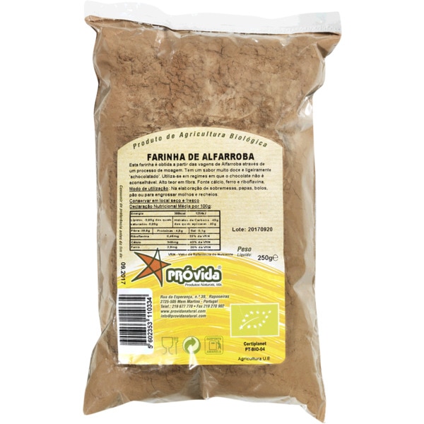 Farinha de Alfarroba Biológica embalagem 250 g