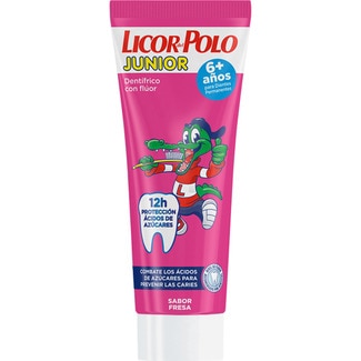 pasta de dientes Junior sabor fresa de +6 años tubo 50 ml - Licor Del Polo