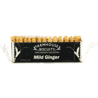Biscoitos Mild Ginger embalagem 200 g - Farmhouse Biscuits