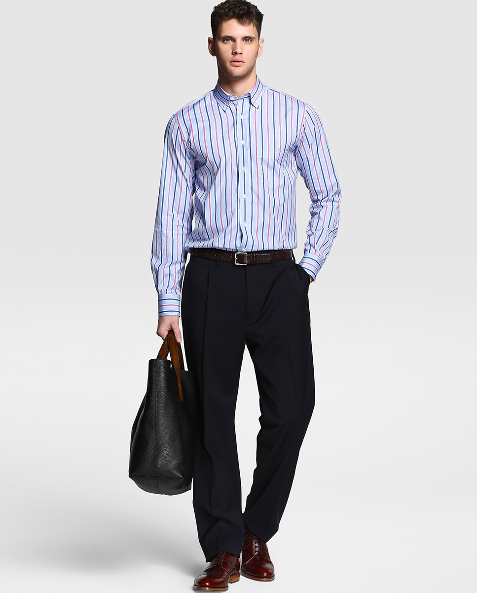 Calças de homem Azul-marinho-6