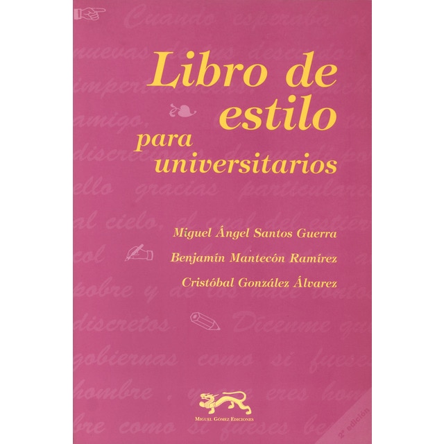 Imagem 0 de Libro de estilo para universitarios(Tapa blanda)