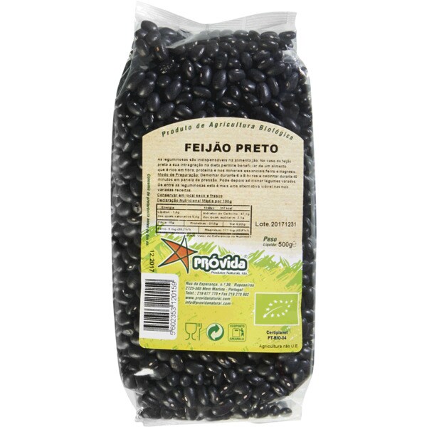 Feijão Preto Biológico embalagem 500 g