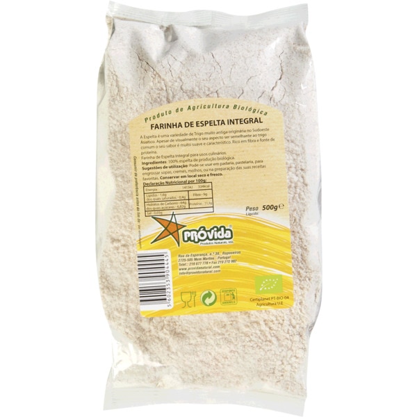 Farinha de Espelta Integral Biológica embalagem 500 g