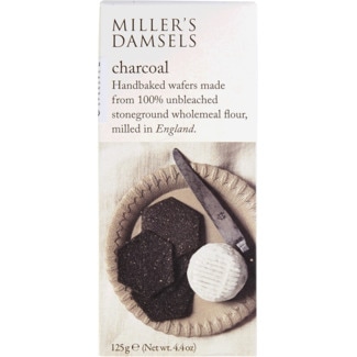 Crackers com Carvão Vegetal embalagem 125 g - Miller's Damsels