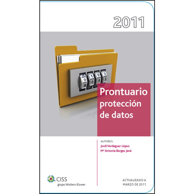 Prontuario protección de datos 2011 (Tapa blanda) 1